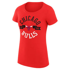 Chicago Bulls G-III 4Her by Carl Banks Women's Super-Slim Fit Lightweight Large City Logo T-Shirt Red