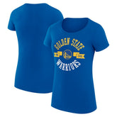 Golden State Warriors G-III 4Her by Carl Banks Women's Super-Slim Fit Lightweight Large City Logo T-Shirt Royal