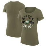 Boston Celtics G-III 4Her by Carl Banks Women's Super-Slim Fit Lightweight Large City Logo T-Shirt Green