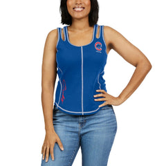 Chicago Cubs WEAR by Erin Andrews Women's Contrast Stitch Tank Top Online