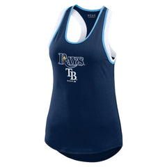 Tampa Bay Rays WEAR by Erin Andrews Women's Colorblock Racerback Tank Top Online
