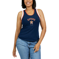 Houston Astros WEAR by Erin Andrews Women's Colorblock Racerback Tank Top Outlet