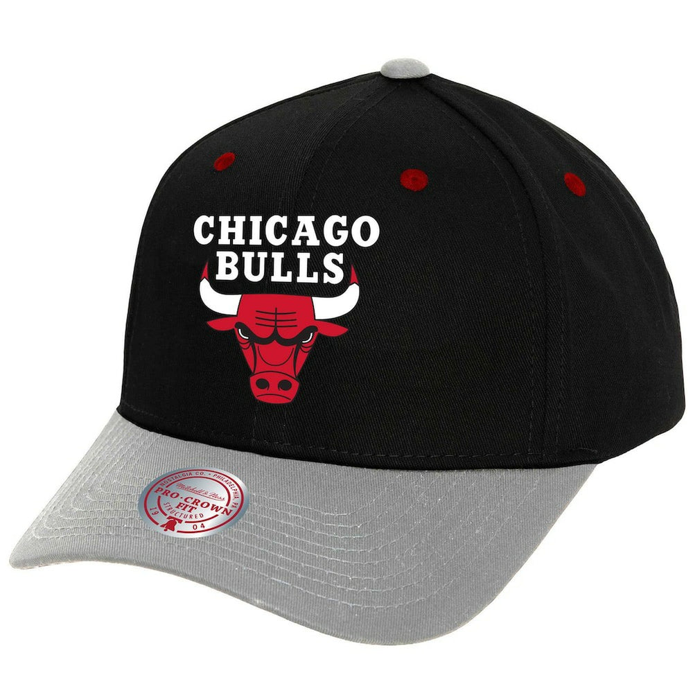 Mitchell & Ness Chicago Bulls Pro Crown Adjustable Hat Black/Gray