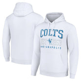 Indianapolis Colts Starter Unisex Throwback Logo Pullover Hoodie - White - NFL