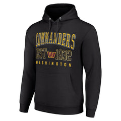 Washington Commanders Starter Unisex Throwback Logo Pullover Hoodie - Black - NFL
