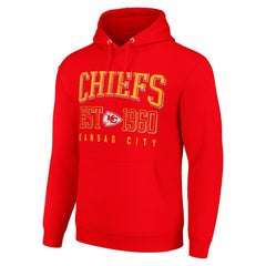 Kansas City Chiefs Starter Unisex Throwback Logo Pullover Hoodie - Red - NFL
