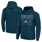 Dallas Cowboys Starter Unisex Throwback Logo Pullover Hoodie - Navy - NFL