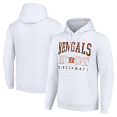 Cincinnati Bengals Starter Unisex Throwback Logo Pullover Hoodie - White - NFL
