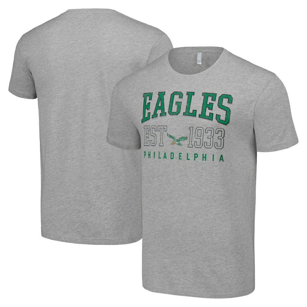 Philadelphia Eagles Starter Throwback Logo T-Shirt - Heather Gray - NFL