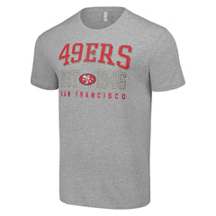 San Francisco 49ers Starter Throwback Logo T-Shirt - Heather Gray - NFL