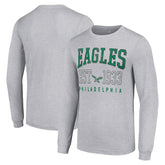 Philadelphia Eagles Starter Throwback Logo Long Sleeve T-Shirt - Heather Gray - NFL