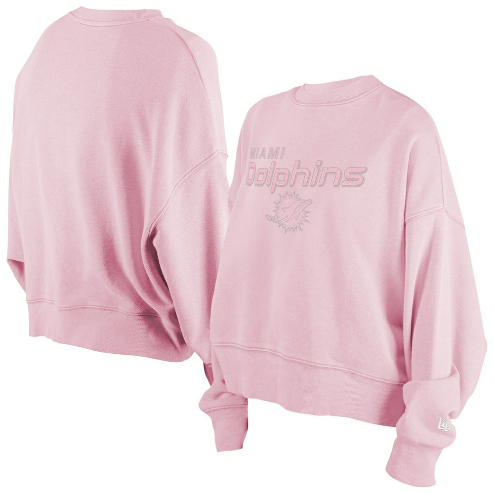 Miami Dolphins New Era Women's Cozy Pullover Sweatshirt - Pink - NFL
