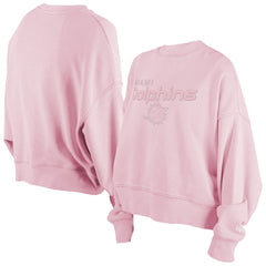 Miami Dolphins New Era Women's Cozy Pullover Sweatshirt - Pink - NFL