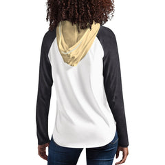 New Orleans Saints G-III 4Her by Carl Banks Women's MVP Raglan Hooded Long Sleeve T-Shirt - White - NFL
