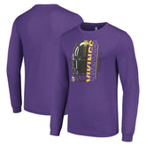 Minnesota Vikings Starter Half Helmet Logo Long Sleeve T-Shirt - Purple - NFL