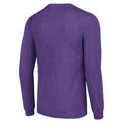 Minnesota Vikings Starter Half Helmet Logo Long Sleeve T-Shirt - Purple - NFL