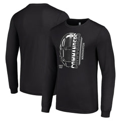 Washington Commanders Starter Half Helmet Logo Long Sleeve T-Shirt - Black - NFL