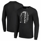 Green Bay Packers Starter Half Helmet Logo Long Sleeve T-Shirt - Black - NFL