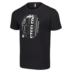 Pittsburgh Steelers Starter Half Helmet Logo T-Shirt - Black - NFL