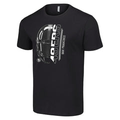 San Francisco 49ers Starter Half Helmet Logo T-Shirt - Black - NFL