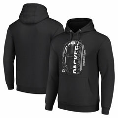 Green Bay Packers Starter Unisex Half Helmet Logo Pullover Hoodie - Black - NFL