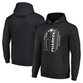 Los Angeles Chargers Starter Unisex Half Helmet Logo Pullover Hoodie - Black - NFL