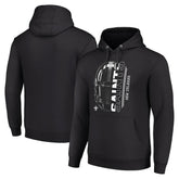 New Orleans Saints Starter Unisex Half Helmet Logo Pullover Hoodie - Black - NFL