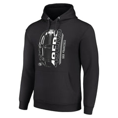 San Francisco 49ers Starter Unisex Half Helmet Logo Pullover Hoodie - Black - NFL