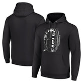 Philadelphia Eagles Starter Unisex Half Helmet Logo Pullover Hoodie - Black - NFL