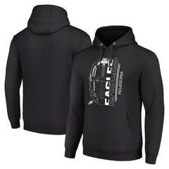Philadelphia Eagles Starter Unisex Half Helmet Logo Pullover Hoodie - Black - NFL