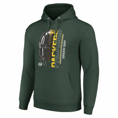 Green Bay Packers Starter Unisex Half Helmet Logo Pullover Hoodie - Green - NFL