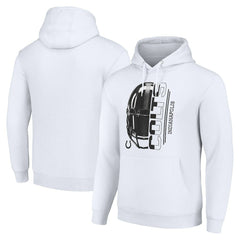 Indianapolis Colts Starter Unisex Half Helmet Logo Pullover Hoodie - White - NFL