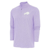 Buffalo Bills Antigua Hunk Quarter-Zip Pullover Top - Lavender - NFL