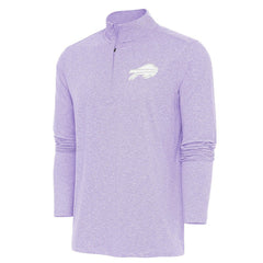 Buffalo Bills Antigua Hunk Quarter-Zip Pullover Top - Lavender - NFL