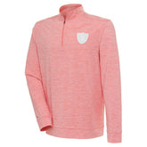 Las Vegas Raiders Antigua Bright Quarter-Zip Pullover Top - Coral - NFL