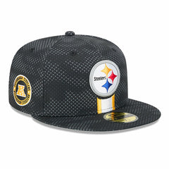 Pittsburgh Steelers New Era 2024 Sideline 59FIFTY Fitted Hat - Black - NFL
