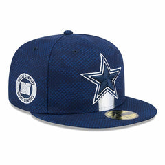 Dallas Cowboys New Era 2024 Sideline 59FIFTY Fitted Hat - Navy - NFL