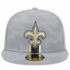 New Orleans Saints New Era 2024 Sideline 59FIFTY Fitted Hat - Gray - NFL