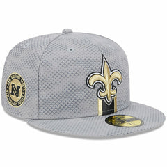 New Orleans Saints New Era 2024 Sideline 59FIFTY Fitted Hat - Gray - NFL