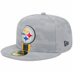 Pittsburgh Steelers New Era 2024 Sideline 59FIFTY Fitted Hat - Gray - NFL