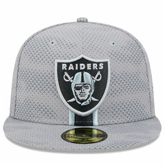 Las Vegas Raiders New Era 2024 Sideline 59FIFTY Fitted Hat - Gray - NFL