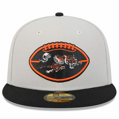 Cincinnati Bengals New Era 2024 Sideline Historic 59FIFTY Fitted Hat - Stone/Black - NFL