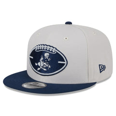 Dallas Cowboys New Era 2024 Sideline Historic 9FIFTY Snapback Hat - Stone/Navy - NFL