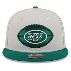 New York Jets New Era 2024 Sideline Historic 9FIFTY Snapback Hat - Stone/Green - NFL