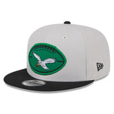 Philadelphia Eagles New Era 2024 Sideline Historic 9FIFTY Snapback Hat - Stone/Black - NFL