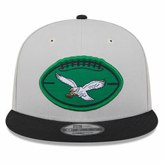 Philadelphia Eagles New Era 2024 Sideline Historic 9FIFTY Snapback Hat - Stone/Black - NFL