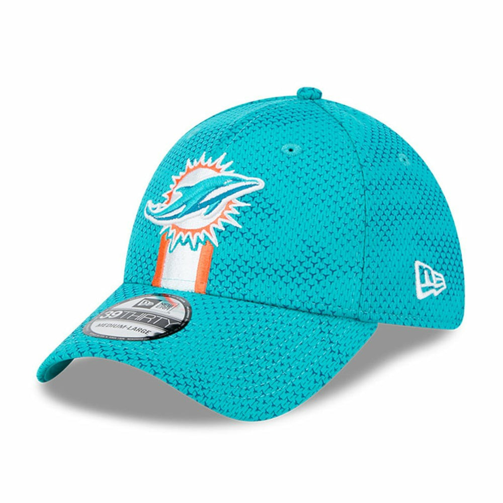 Miami Dolphins New Era 2024 Sideline 39THIRTY Flex Hat - Aqua - NFL