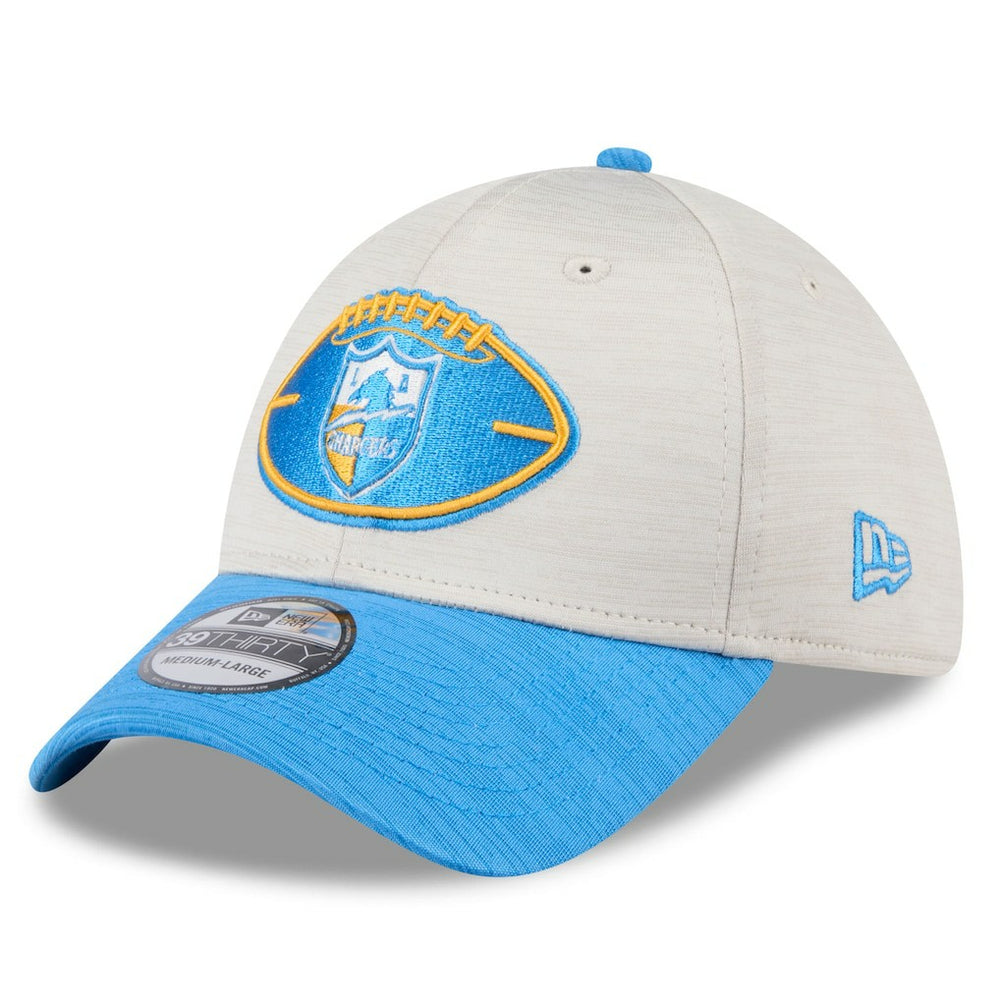 Los Angeles Chargers New Era 2024 Sideline Historic 39THIRTY Flex Hat - Stone/Blue - NFL
