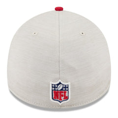San Francisco 49ers New Era 2024 Sideline Historic 39THIRTY Flex Hat - Stone/Scarlet - NFL
