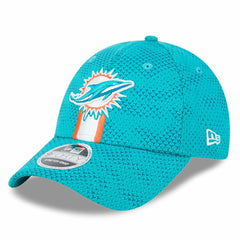 Miami Dolphins New Era 2024 Sideline 9FORTY Stretch-Snap Hat - Aqua - NFL
